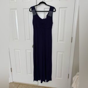 Jersey knit maxi dress